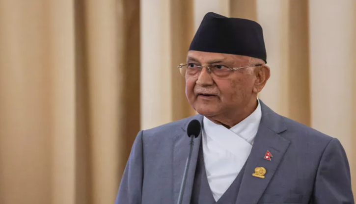 তীব্র আন্দোলনের মুখে শেষ পর্যন্ত পদত্যাগ করতে বাধ্য হন প্রধানমন্ত্রী কেপি শার্মা। ছবি : আল-জাজিরা। 