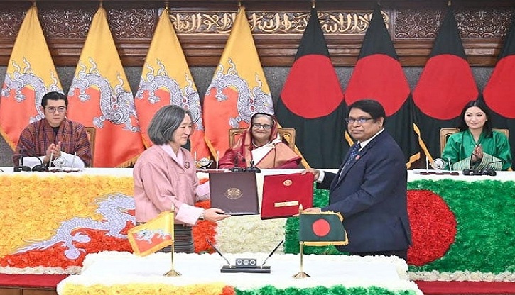 বাংলাদেশ ও ভুটানের মধ্যে তিনটি সমঝোতা চুক্তি সই বাংলাদেশ ও ভুটানের মধ্যে তিনটি সমঝোতা চুক্তি সই